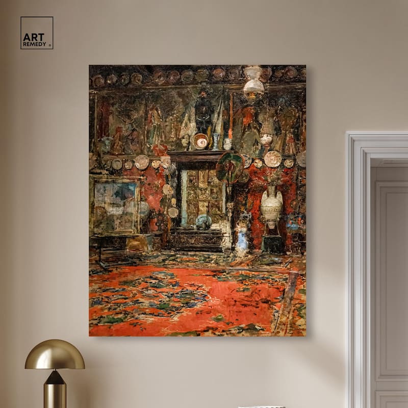 Workshop in Rome Canvas by Art Remedy, Gallery Wrapped