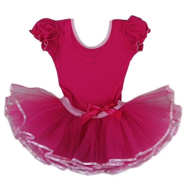 hot pink short sleeve dress