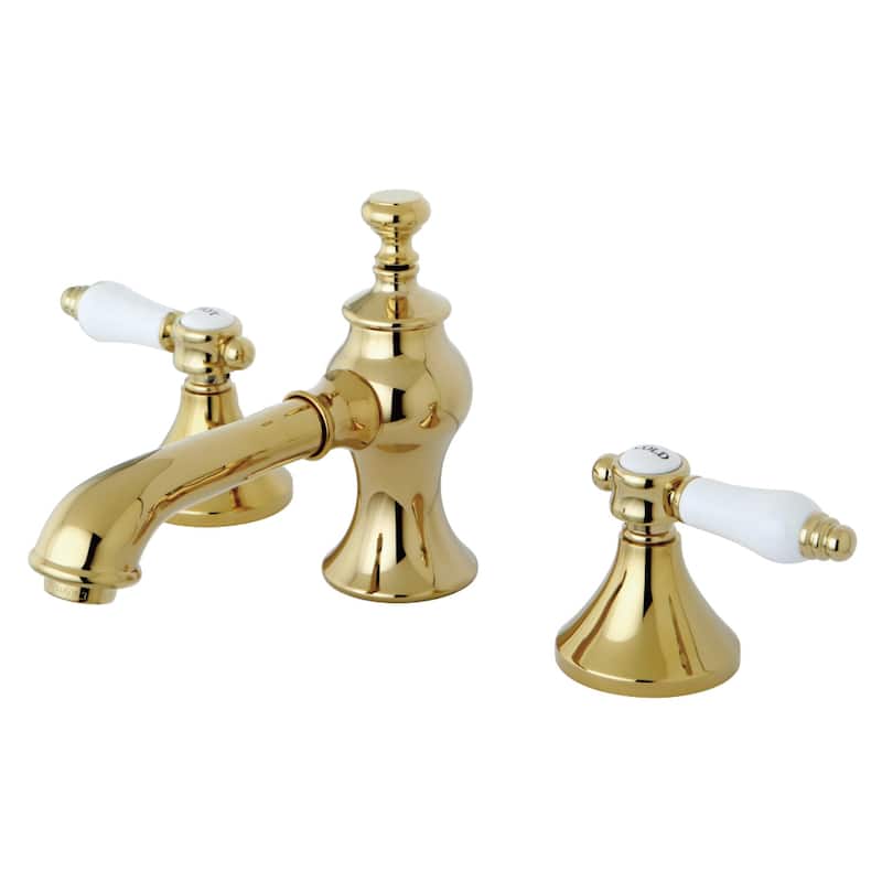 Bel-Air Widespread Bathroom Faucet with Brass Pop-Up - Polished Brass