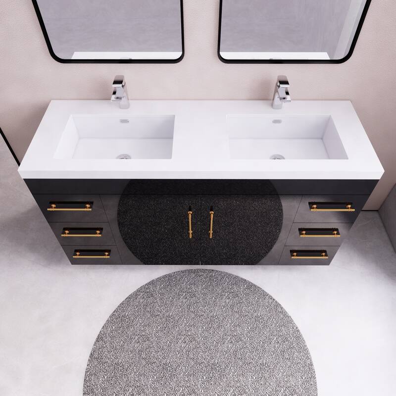 Eliza 60'' Freestanding Vanity with Double Sink