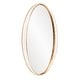 preview thumbnail 7 of 9, Allan Andrews White & Gold Oval Decorative Rania Wall Mirror