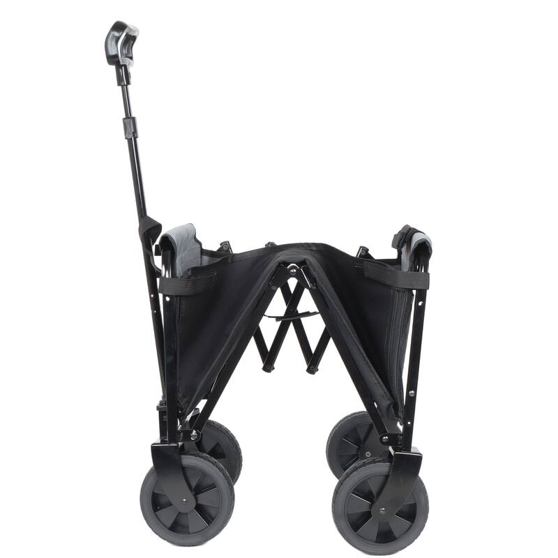 Collapsible Wagon with Wheels - 3 in 1 Lightweight Utility Camping Wagons Carts Foldable with 220lbs Weight Capacity
