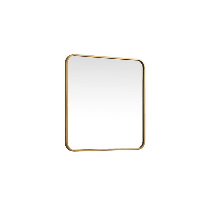 Indigo Home Soft corner metal square mirror 24x24 inch