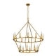 preview thumbnail 8 of 7, KAWOTI 40" 20-light Modern Adjustable Wagon Wheel Chandelier, 2-Tier