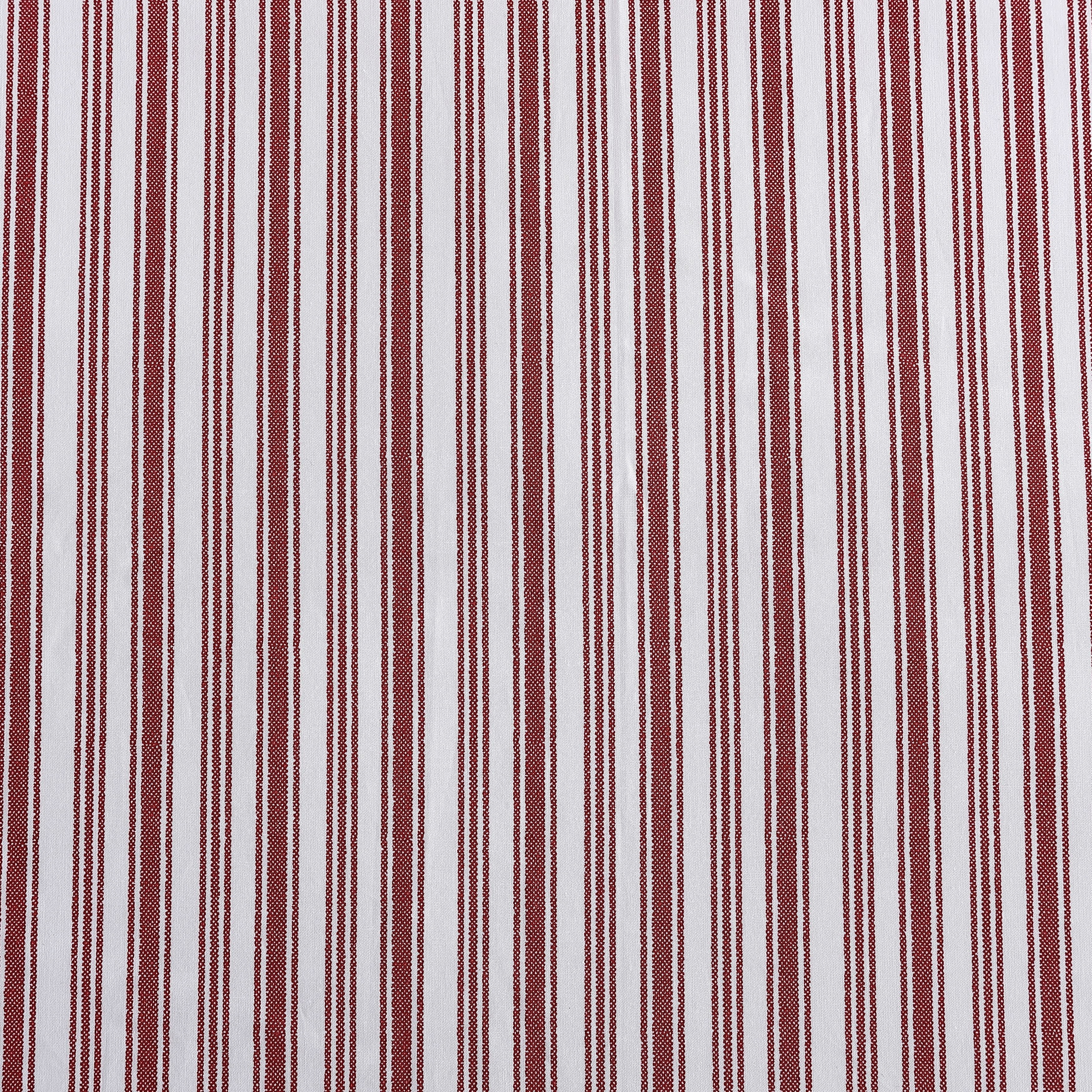 Nautica Coleridge Stripe Red Cotton Percale Duvet Cover