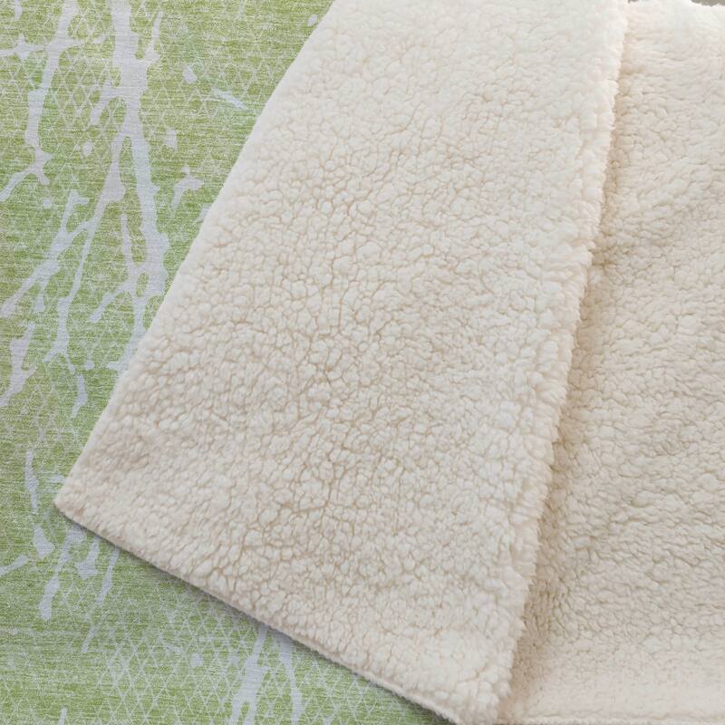 Premium Machine Washable Contemporary Fragment Sherpa Throw Blanket