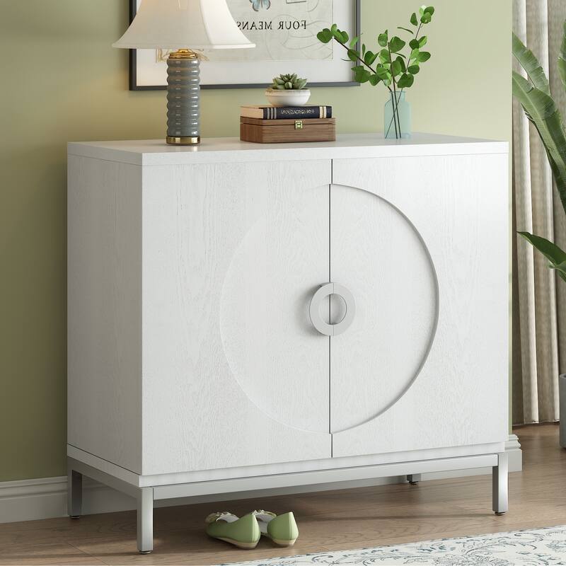 Simple Storage Sideboard with Metal Leg Frame