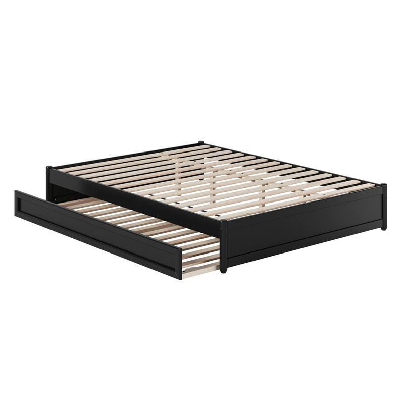 Barcelona Panel Platform Bed with Twin XL Trundle