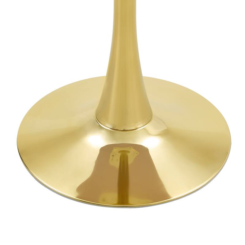 Kitchen Table with Thickened Tabletop, Round Tulip Dining Table, Bistro Table Circle Table Coffee Table