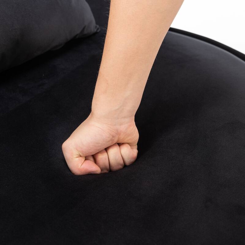 360 Degree Swivel Accent Chair Lounge Chair, Modern Barrel Chair Over-Sized Soft Chair with Seat Cushion