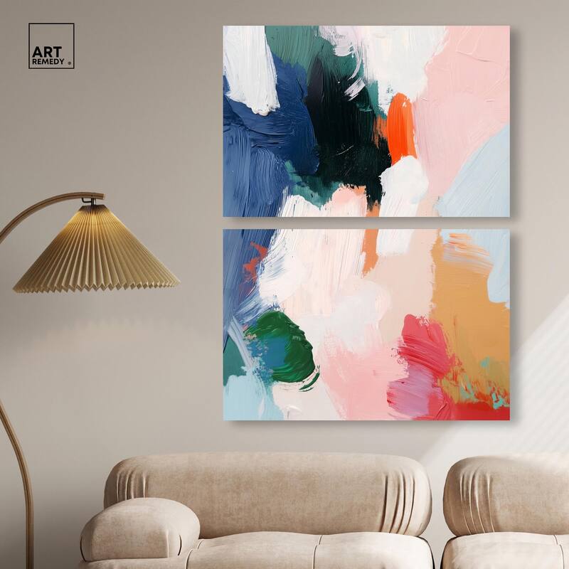 Spring Fever Canvas Set of 2 by Art Remedy, Gallery Wrapped