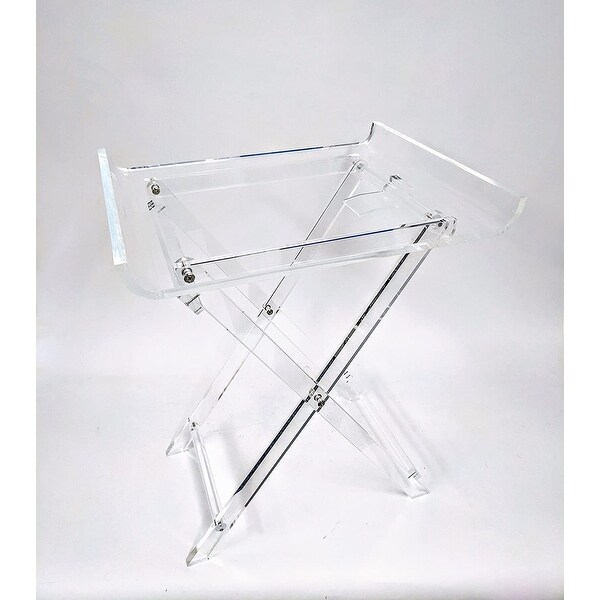 Designstyles Acrylic Folding Tray Table W Rounded Edges On Sale