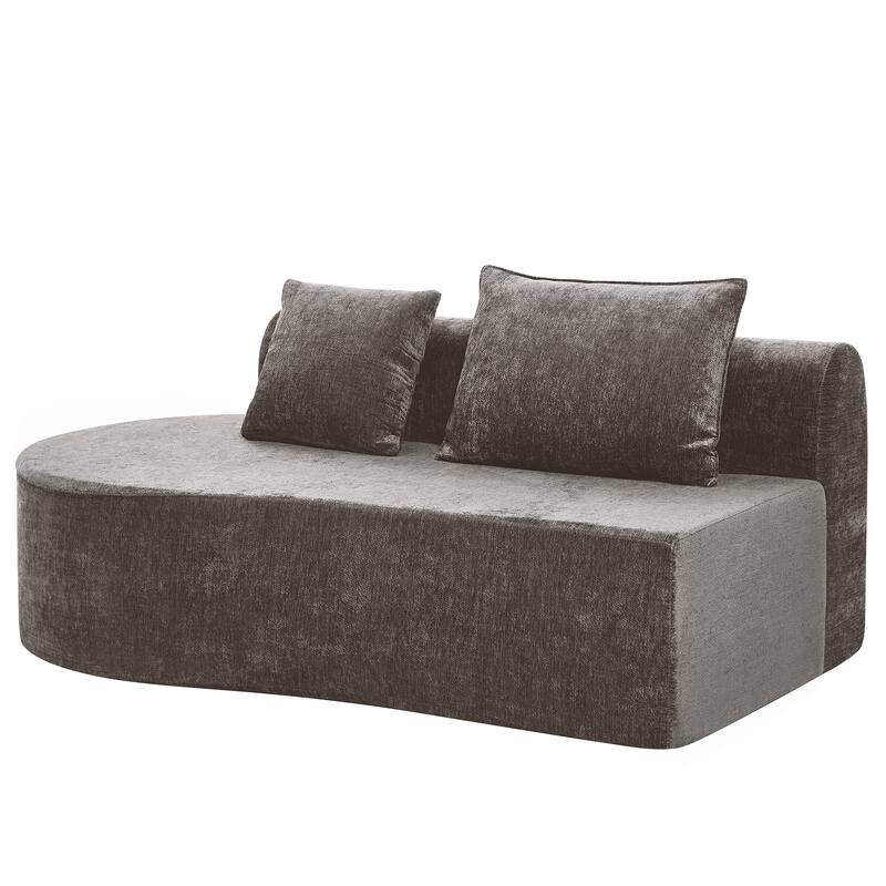 Christopher Knight Home - Curved Modular 138.6" Upholstered Sectional Sofa