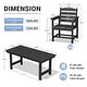 preview thumbnail 3 of 82, 7-Piece HDPE Outdoor Dining Table Sets with Umbrella Hole - 1-Table 6-Chairs