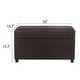 preview thumbnail 20 of 49, Adeco Faux Leather Storage Ottoman for Living Room