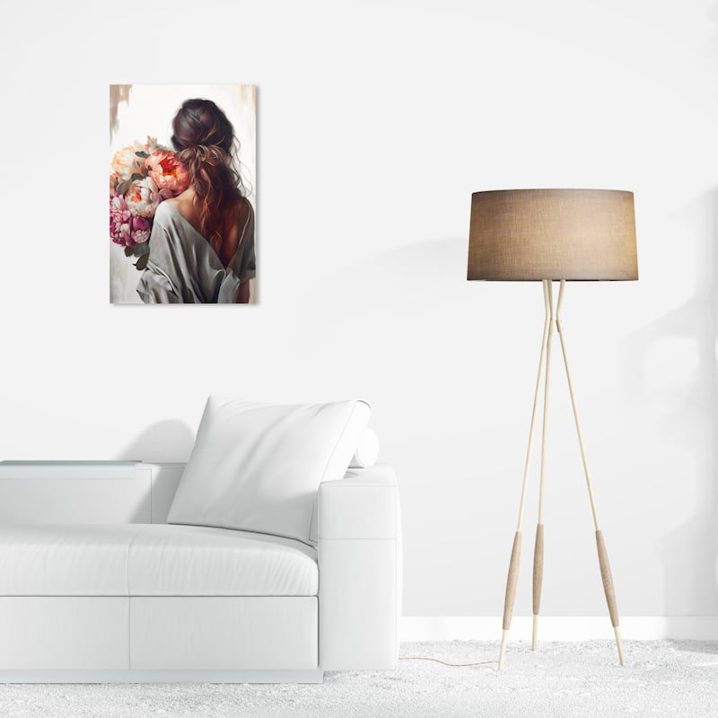 Wynwood Studio Fashion and Glam Everleigh Gray and Traditional Wall Art Canvas Print - 24 x 16