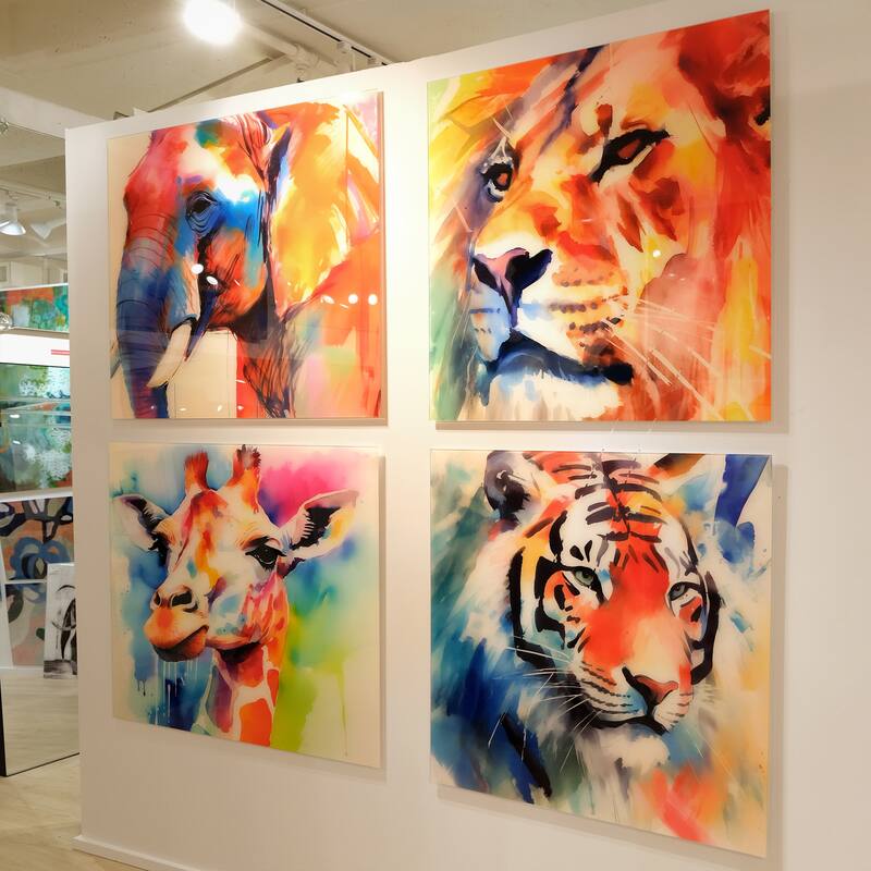 Empire Art Direct Regal Strength Printed Tempered Glass Wall Art - Multi-Color