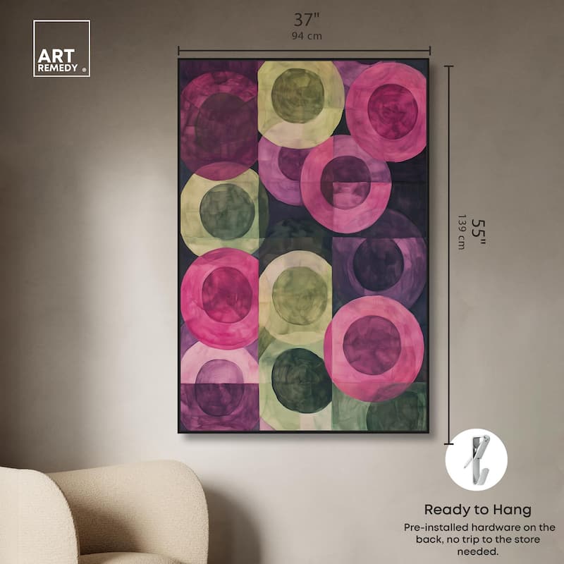 Orbital Pattern Canvas by Art Remedy