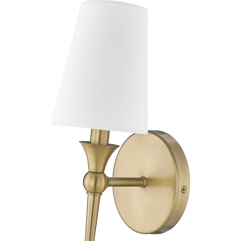 Millennium Lighting 17101 14" Tall Wall Sconce with Linen Shade - ADA