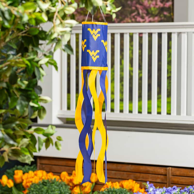 40" NCAA Team Sublimated Fabric Windsock - West Virginia