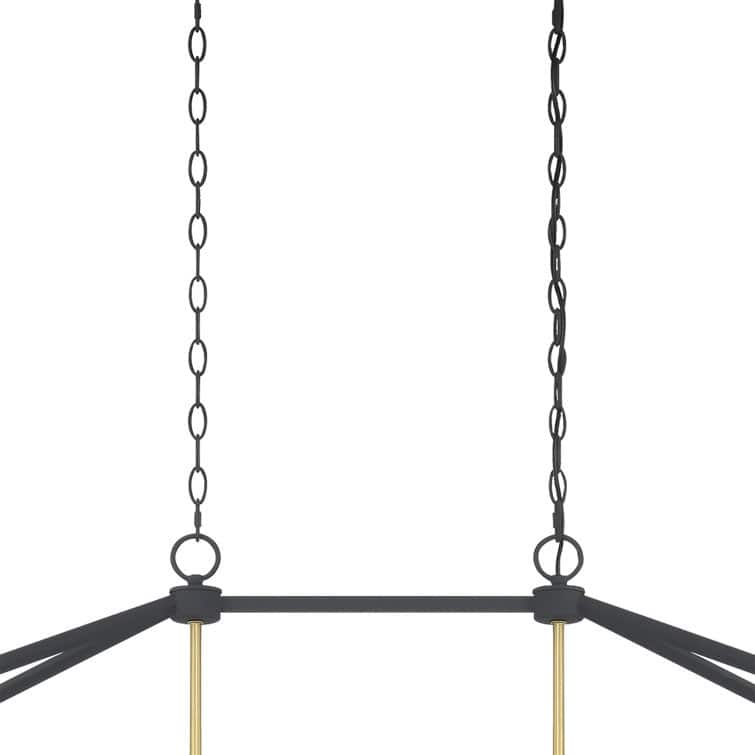 Acroma 6-light Modern Farmhouse Rectangle Chandelier for Dining Room with UL Certified - 49In