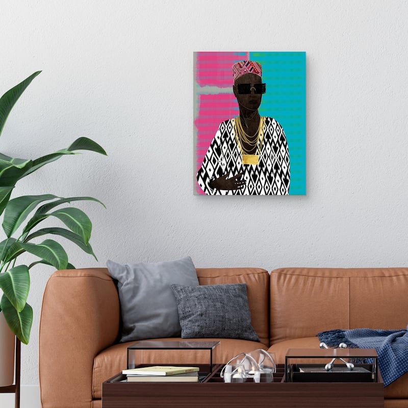 Fly Man Geo by Nikki Chu Canvas Art Print