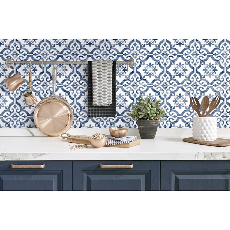 Luxe Haven Porto Tile Peel and Stick Wallpaper