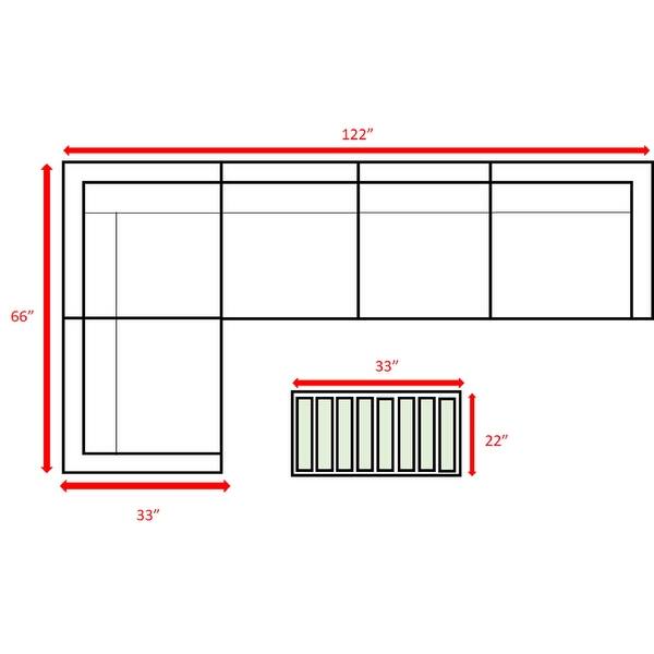 LSI 6piece Sectional Seating Group With Cushions. Bed Bath & Beyond 16593011