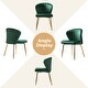 preview thumbnail 88 of 88, Barbara Contemporary Upholstered Side Chair with Small Base Set of 2 by HULALA HOME