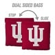 preview thumbnail 4 of 3, Indiana Hoosiers NCAA Dual Sided Pro Stop & Slide Cornhole Bags