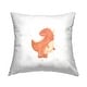 preview thumbnail 1 of 5, Stupell Orange Dinosaur Nursery Kids Printed Outdoor Throw Pillow Design by Lucille Price