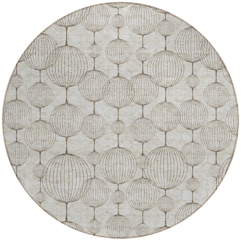 HomeRoots Geometric Transitional Rectangle Outdoor Rug
