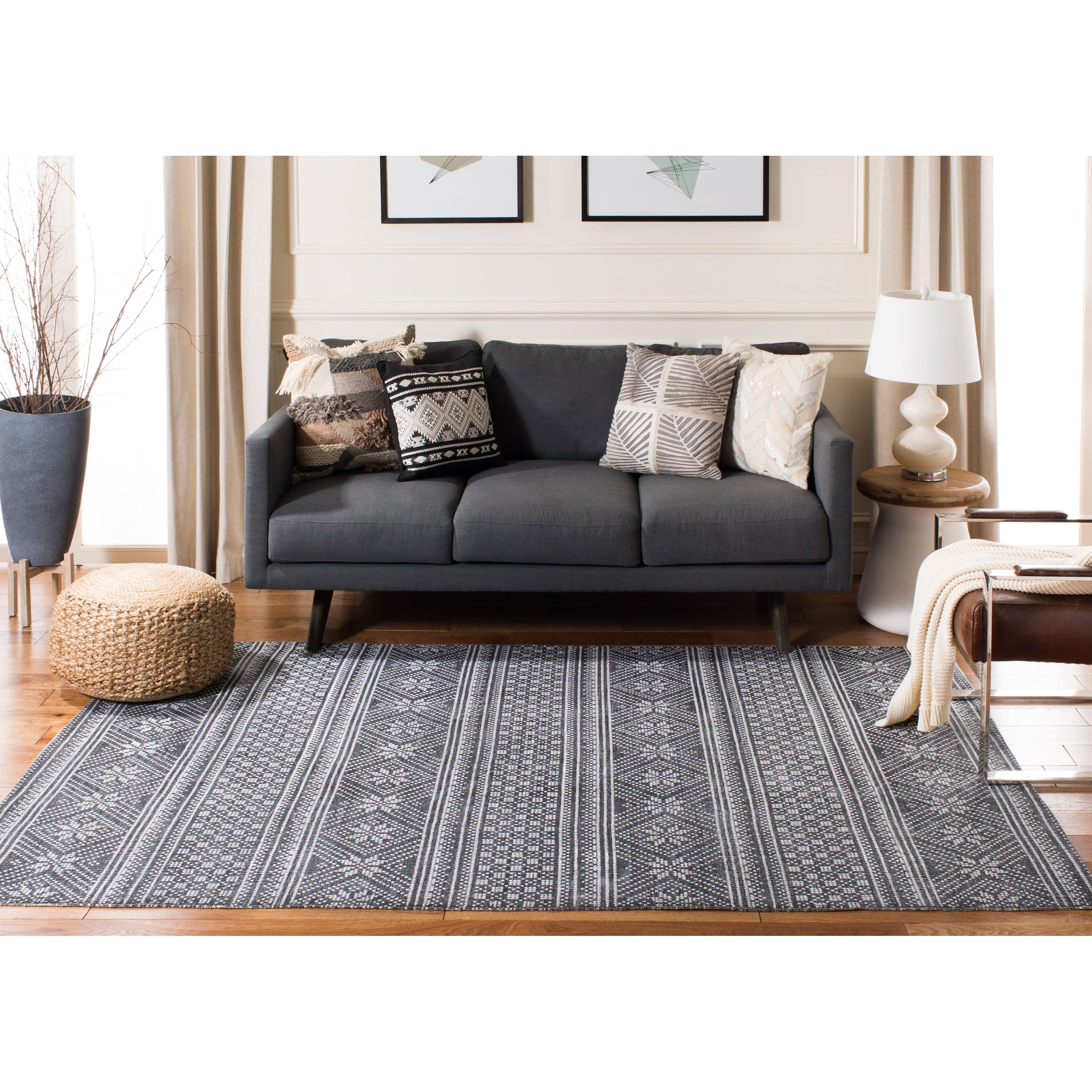 SAFAVIEH Handmade Cedar Brook Drite Modern Cotton Rug