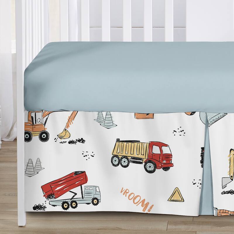 Sweet Jojo Designs Construction Truck Boy 4pc Nursery Crib Bedding Set
