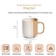 preview thumbnail 2 of 4, Sango Phoebe Caramel/White Coffee Mugs Set of 4, 15 oz Ceramic Cups