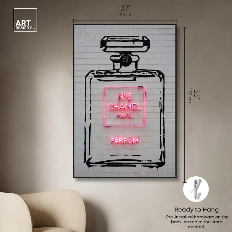 Parisian Perfume Canvas by Art Remedy