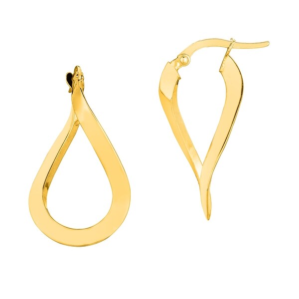 Shop Mcs Jewelry Inc 10 KARAT YELLOW GOLD OVAL HOOP ...
