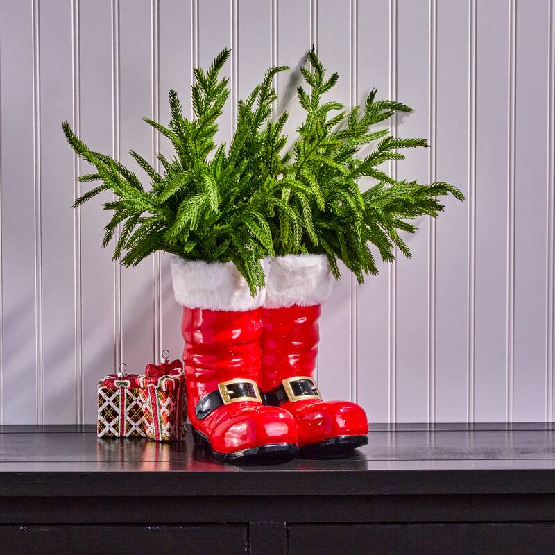 17" Real Touch Norfolk Pine Bundle Set of 2