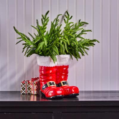17" Real Touch Norfolk Pine Bundle Set of 2