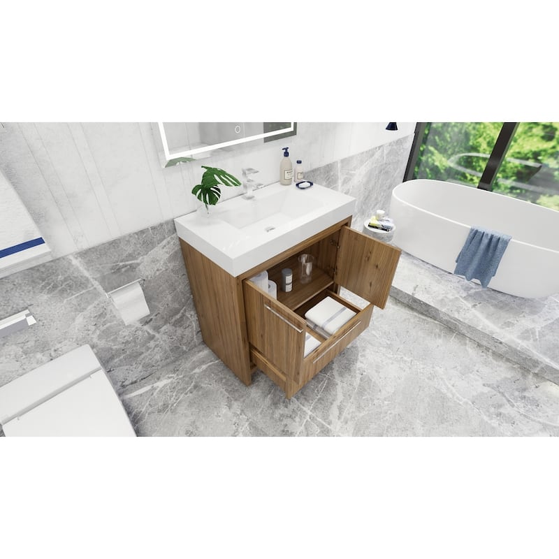 Dove 36'' Freestanding Vanity with Reinforced Acrylic Sink