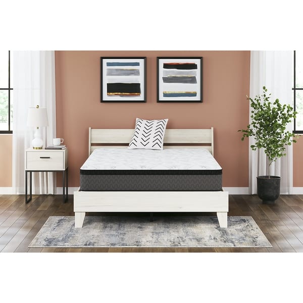 slide 2 of 3, Signature Design by Ashley Pocketed Hybrid White 12 Inches Medium Mattress