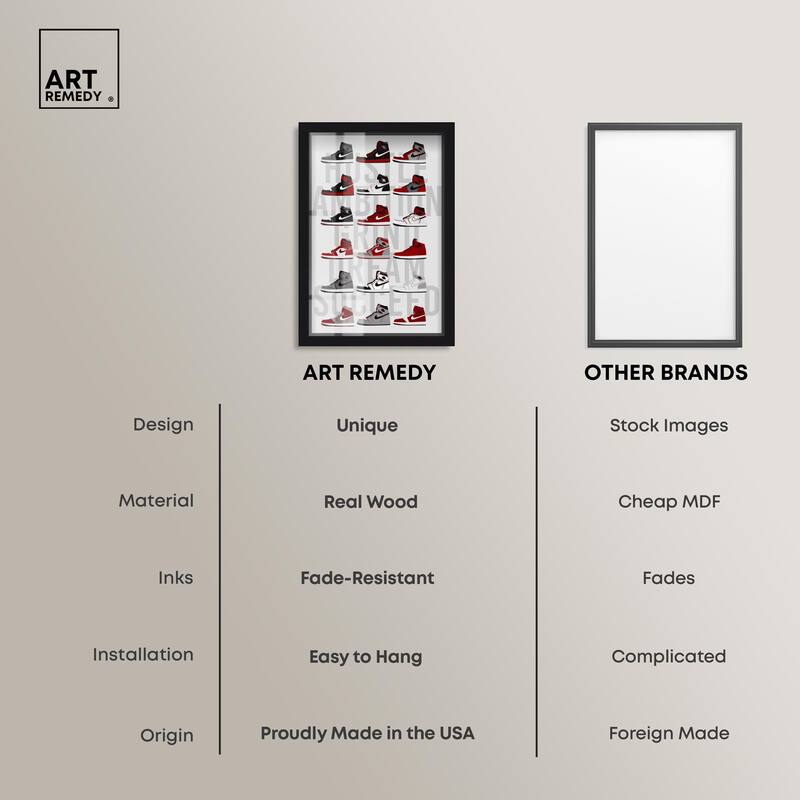 Ambition Grind Sneakers Shadowbox by Art Remedy