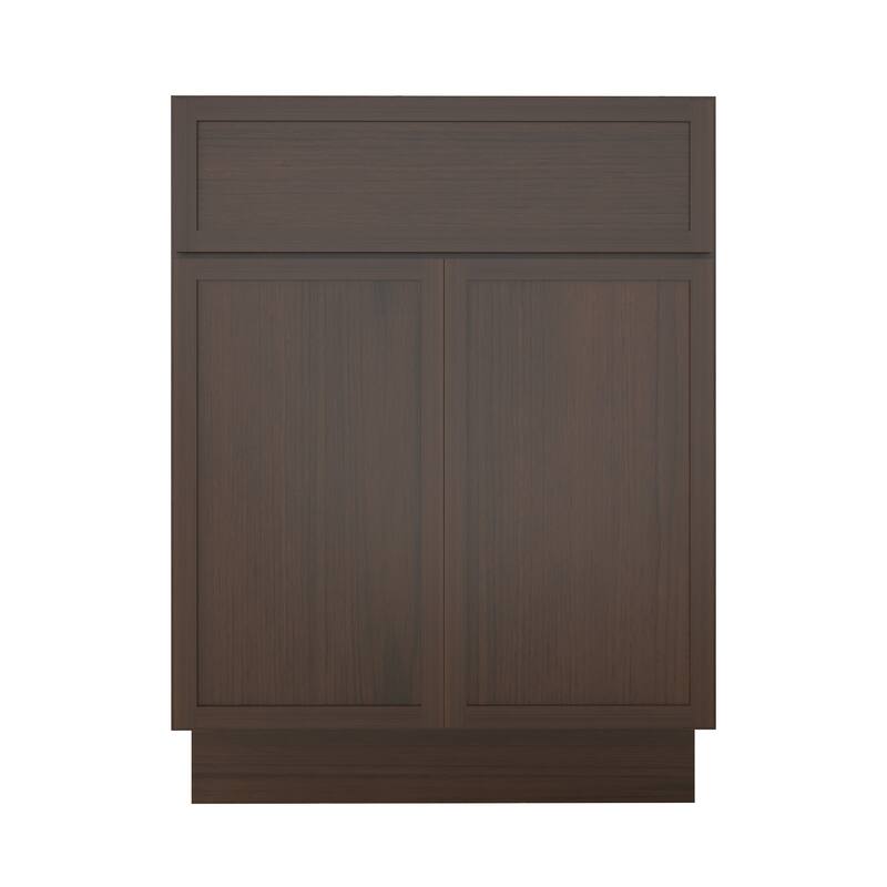Vanity Art 24" Freestanding Single Base Storage Cabinet with Soft Close Doors