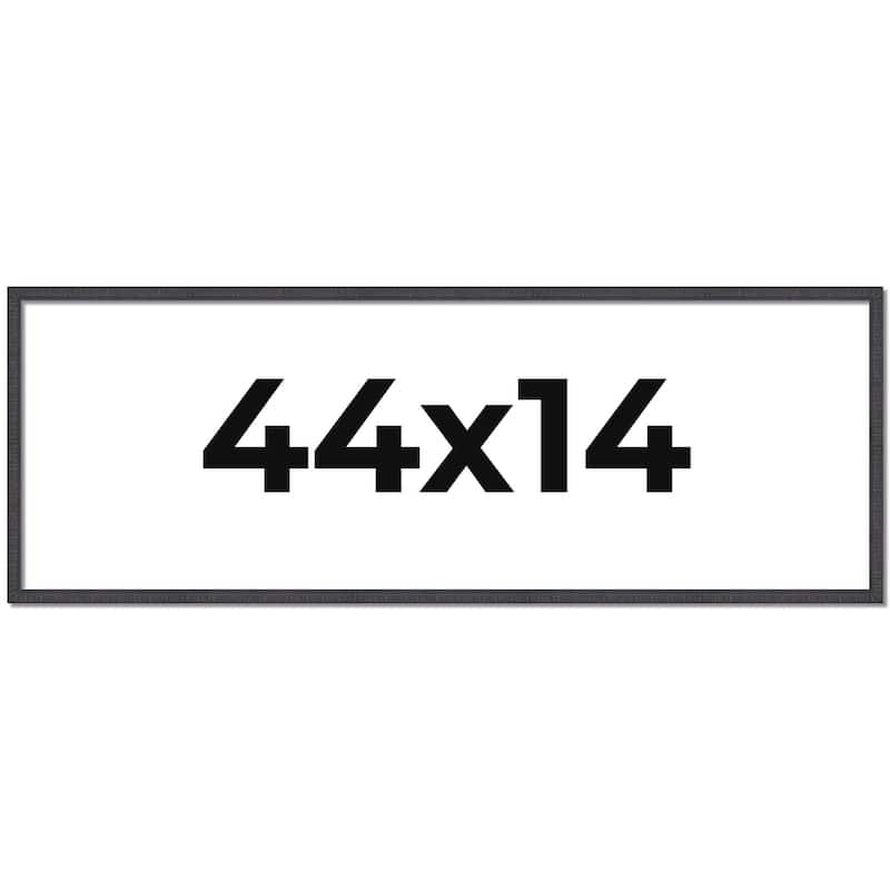 44x14 Frame Brown Solid Wood Picture Frame - Complete Modern Photo