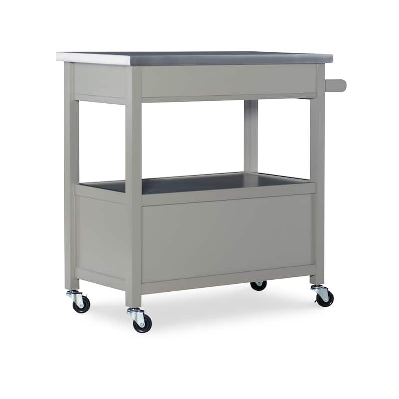 Julianna Stainless Steel Kitchen Cart