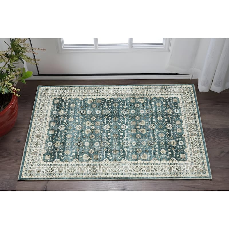 HomeRoots Oriental Traditional Runner Area Rug - 35.83 in. x 24.02 in.  x 0.12 in.
