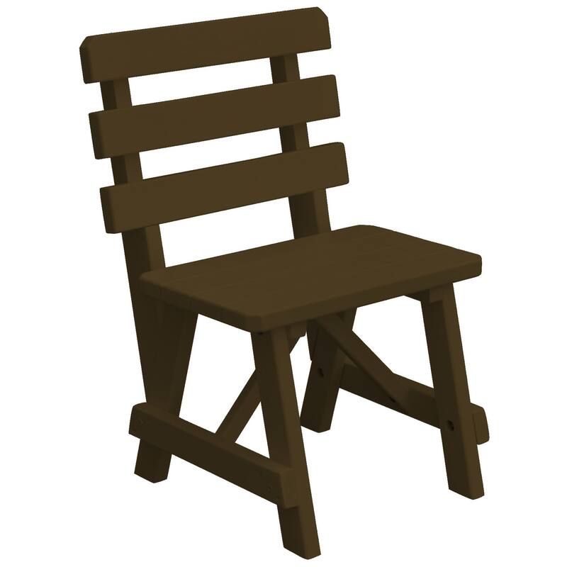 Pine 2' Traditional Backed Bench