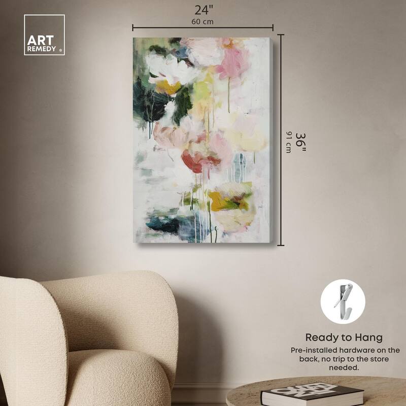 Dripping Colors III Canvas by Art Remedy, Gallery Wrapped