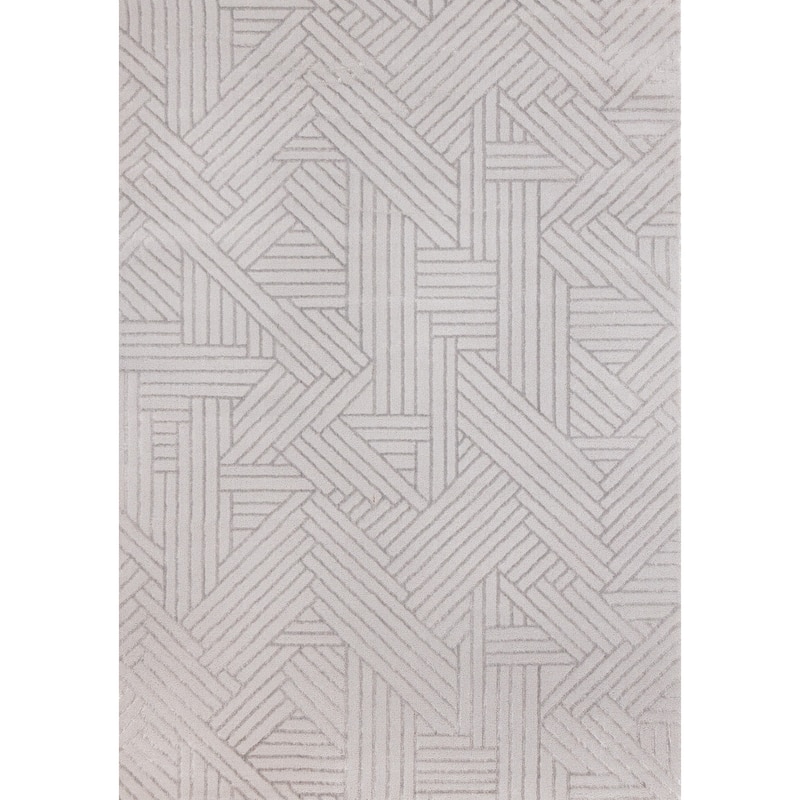 HomeRoots Geometric Modern Rectangle Area Rug - 5' X 8'