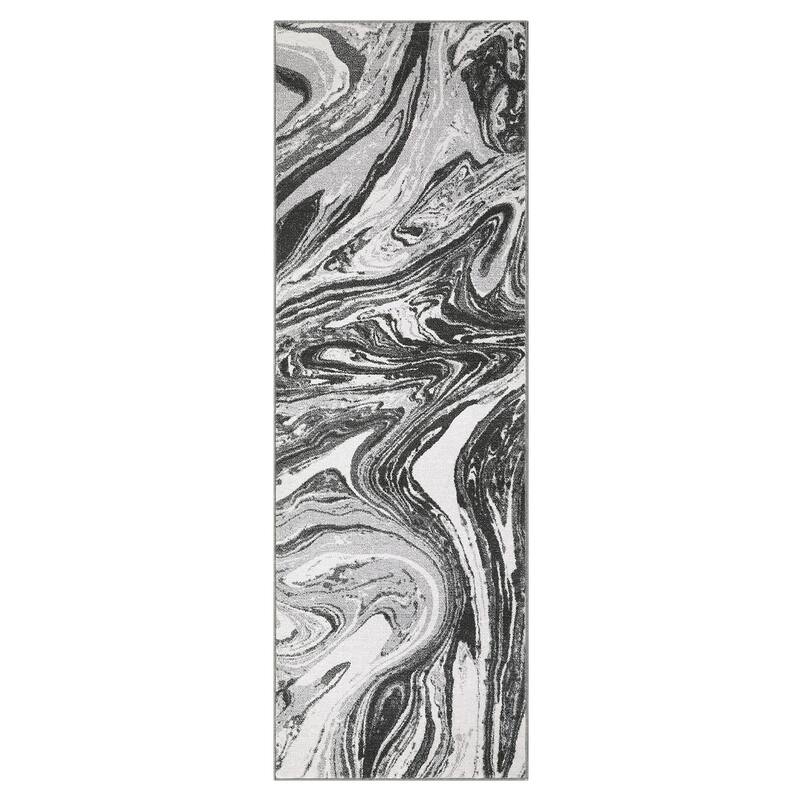 Washable Area Rugs for Living Room, Soft Modern Abstract Rug Non Slip Low Profile Carpets for Bedroom Dining Room
